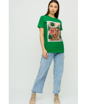 Boyfriend T-shirt / air print /