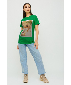 Boyfriend T-shirt / air print /