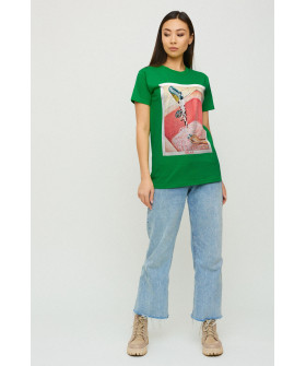 Boyfriend T-shirt / air print /