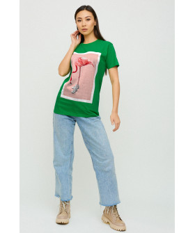 Футболка Бойфренд / воздушный принт /