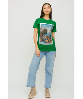 Boyfriend T-shirt / air print /