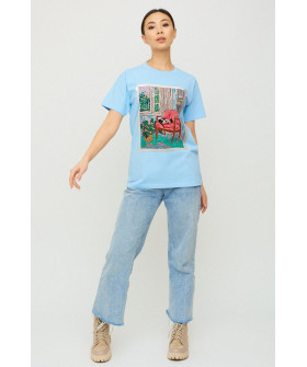 Футболка Boyfriend / air print /