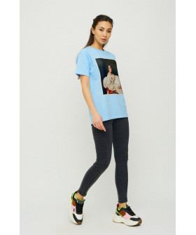 Boyfriend T-shirt / air print /