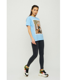 Boyfriend T-shirt / air print /
