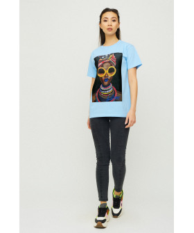 Boyfriend T-shirt / air print /