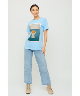 Футболка Boyfriend / air print /