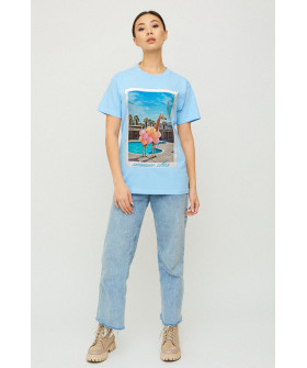 Boyfriend T-shirt / air print /