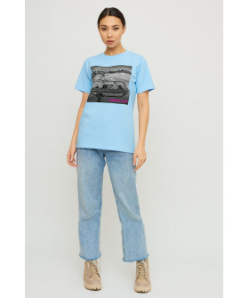 Футболка Бойфренд / воздушный принт /