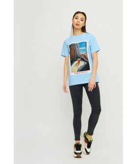 Boyfriend T-shirt / air print /