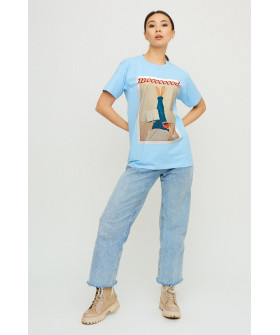 Футболка Boyfriend / air print /