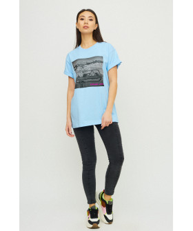 Футболка Oversize / air print /