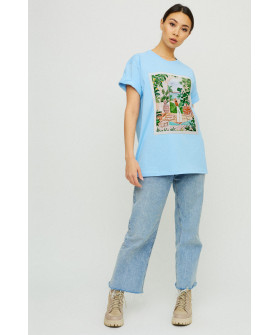 Футболка Oversize / air print /