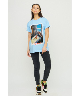 Футболка Oversize / air print /