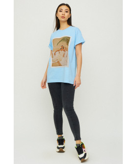 Футболка Oversize / air print /