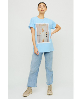 Футболка Oversize / air print /