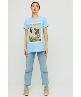 Футболка Oversize / air print /