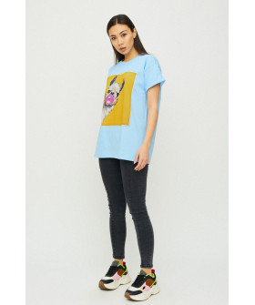 Футболка Oversize / air print /