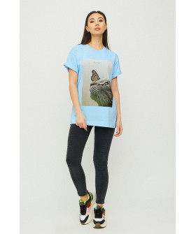 Футболка Oversize / air print /