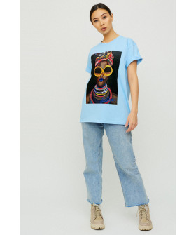 Футболка Oversize / air print /