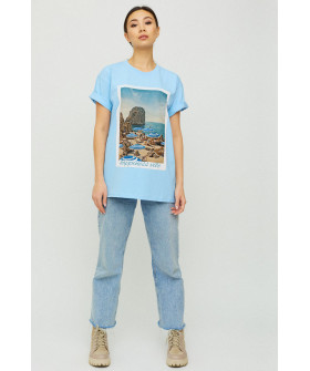 Футболка Oversize / air print /