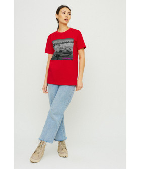 Boyfriend T-shirt / air print /