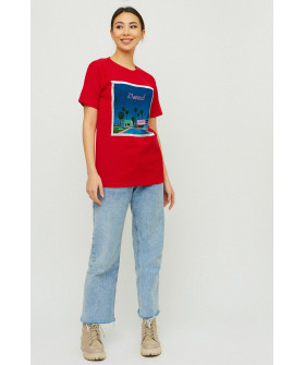 Футболка Boyfriend / air print /