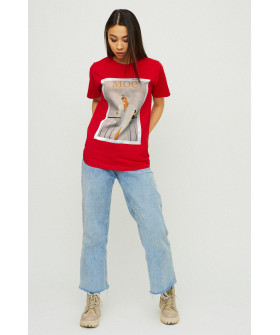 Boyfriend T-shirt / air print /