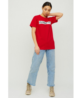 Boyfriend T-shirt / air print /