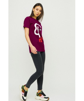 Boyfriend T-shirt / air print /