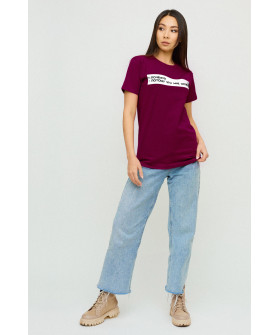 Футболка Бойфренд / воздушный принт /