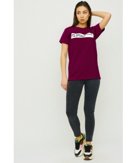 Boyfriend T-shirt / air print /