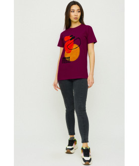 Boyfriend T-shirt / air print /