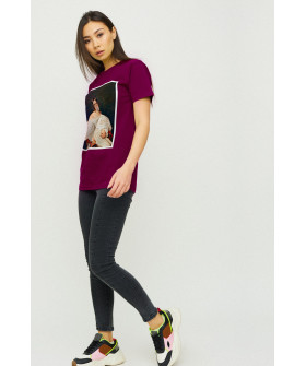 Boyfriend T-shirt / air print /