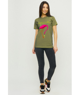 Boyfriend T-shirt / air print /