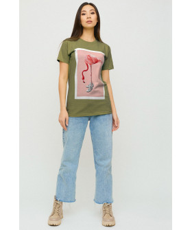 Boyfriend T-shirt / air print /