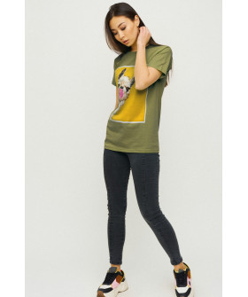 Boyfriend T-shirt / air print /