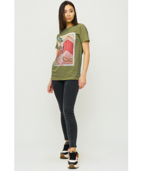 Футболка Бойфренд / воздушный принт /