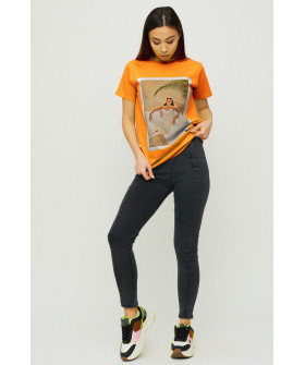 Boyfriend T-shirt / air print /