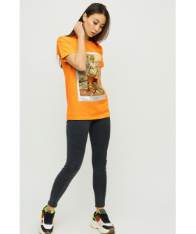 Boyfriend T-shirt / air print /