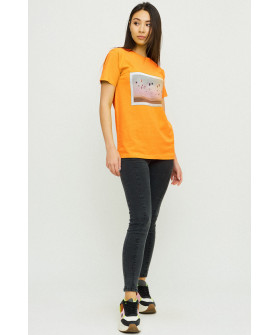 Boyfriend T-shirt / air print /