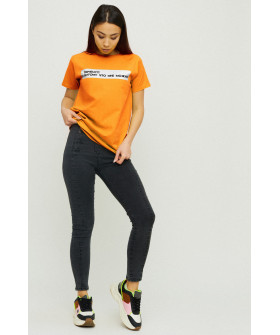 Boyfriend T-shirt / air print /