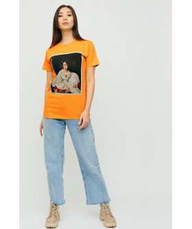 Boyfriend T-shirt / air print /