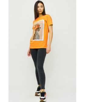 Boyfriend T-shirt / air print /