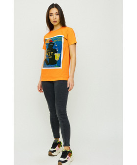 Футболка Бойфренд / воздушный принт /