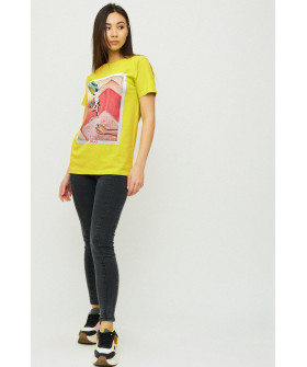 Boyfriend T-shirt / air print /