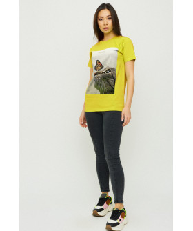 Футболка Бойфренд / воздушный принт /