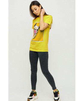 Футболка Бойфренд / воздушный принт /