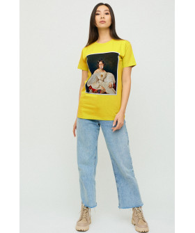 Футболка Бойфренд / воздушный принт /