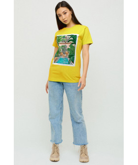 Boyfriend T-shirt / air print /