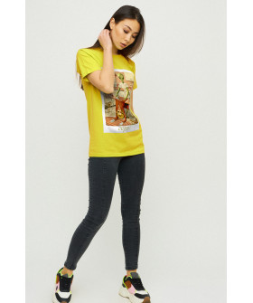 Футболка Бойфренд / воздушный принт /